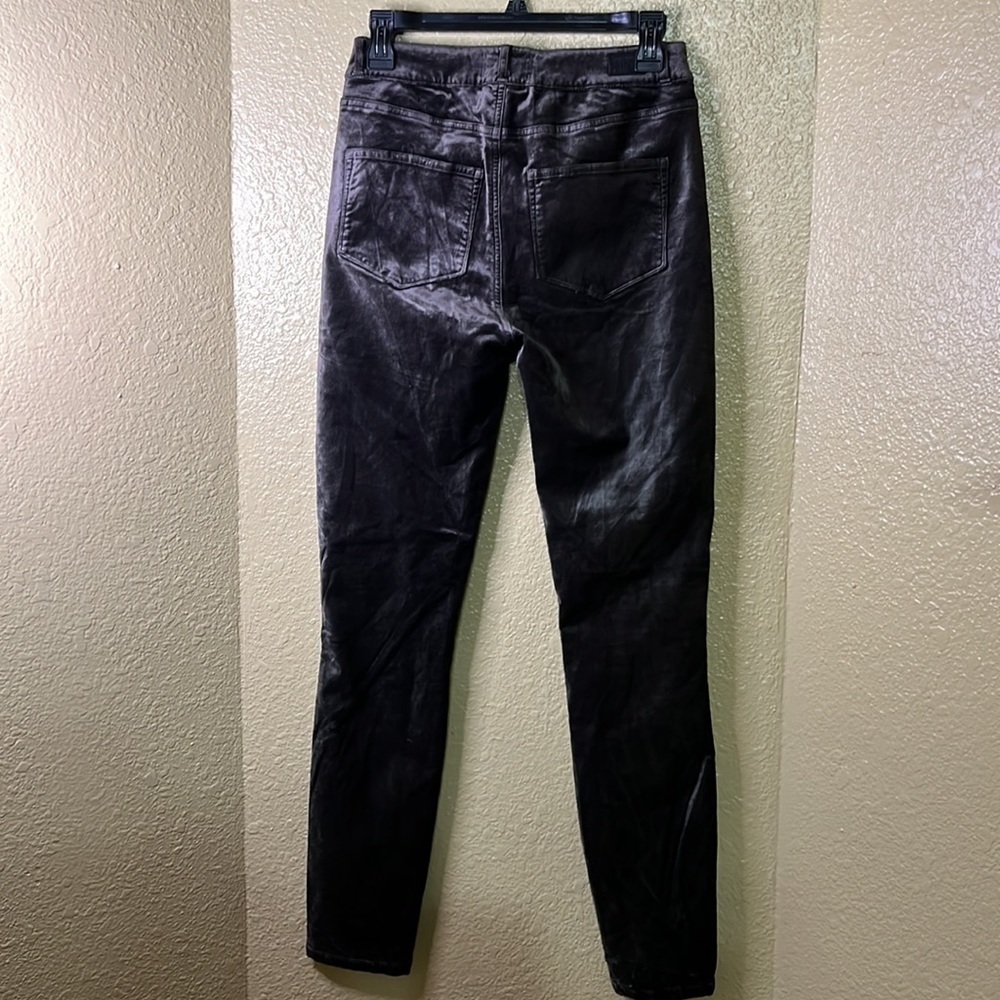 PAIGE Womens Deep Juniper HUXTON Velvet Ultra Skinny Jeans 27 - Picture 5 of 6